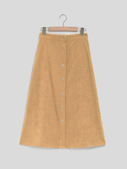 Corduroy Skirt High Waist