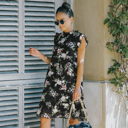 European Style Floral Skirt