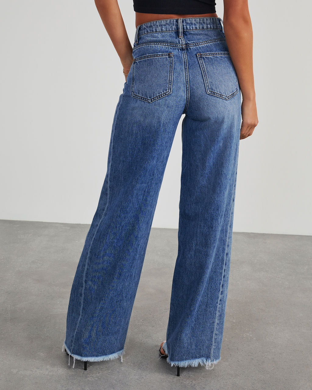 Jeans Comfortable Slim Fit Straight Wide-leg