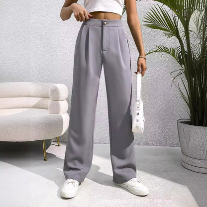 Suit Wide-leg Pants High Waist