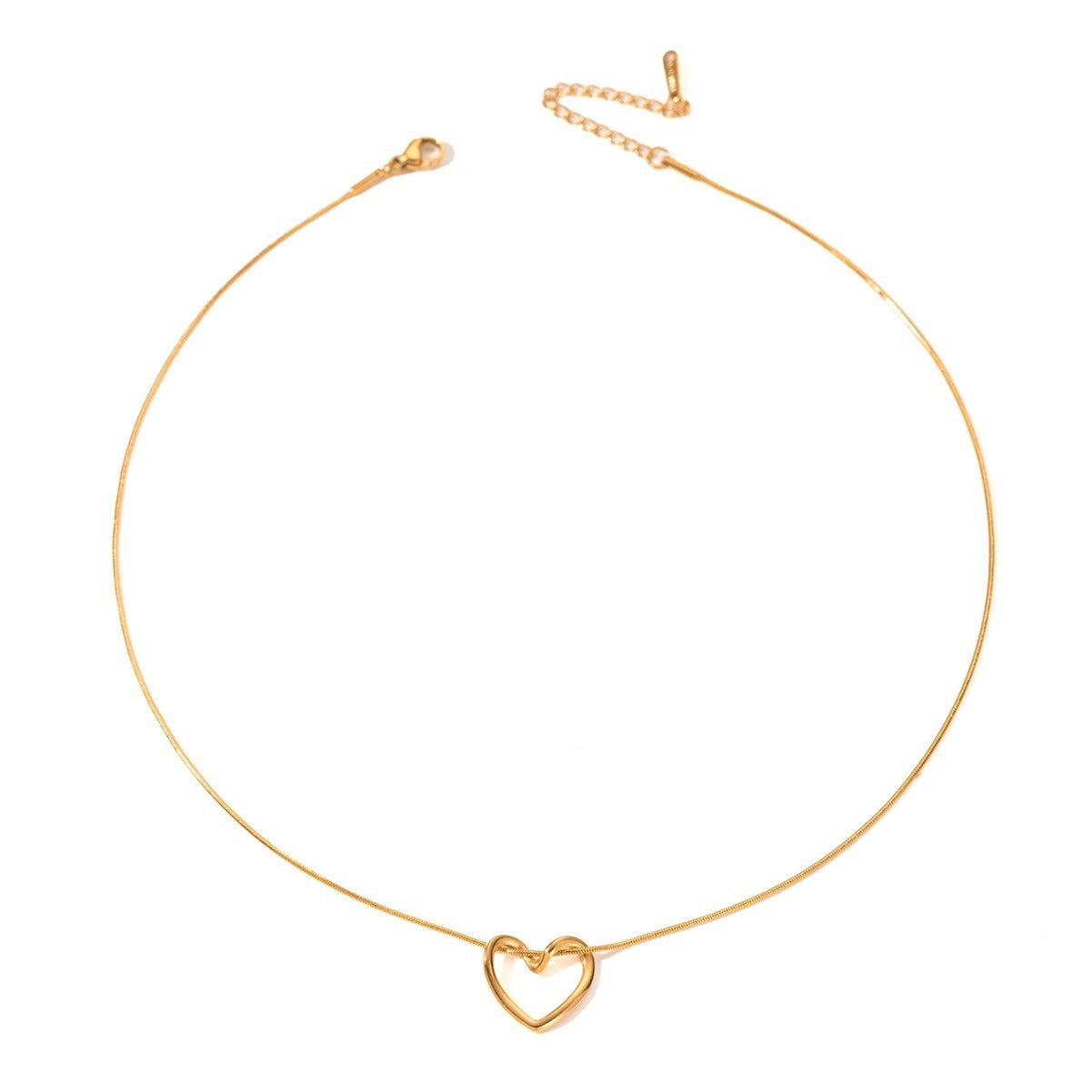 Necklace Twist Hollow Heart