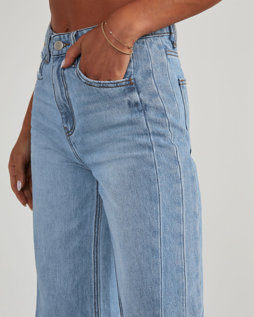 Jeans Comfortable Slim Fit Straight Wide-leg