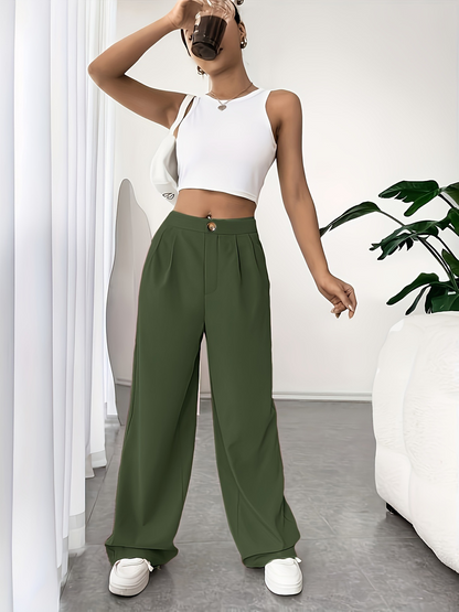 Suit Wide-leg Pants High Waist