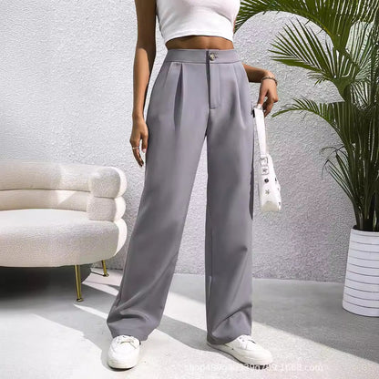 Suit Wide-leg Pants High Waist