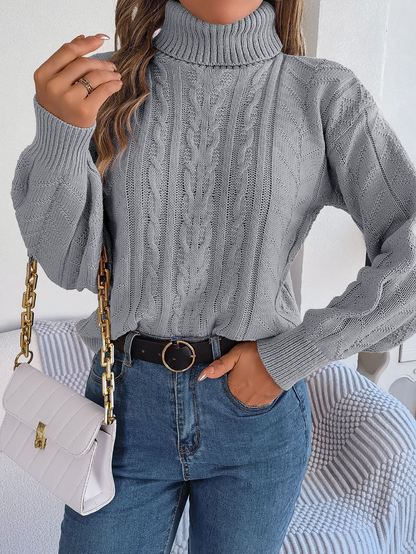 Twist Long Sleeve Knitted Pullover