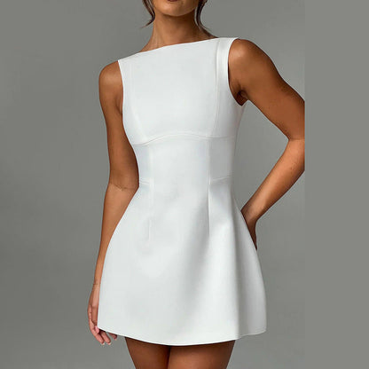 Backless Sleeveless Short Dresses