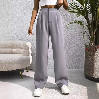 Suit Wide-leg Pants High Waist