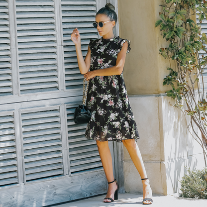 European Style Floral Skirt