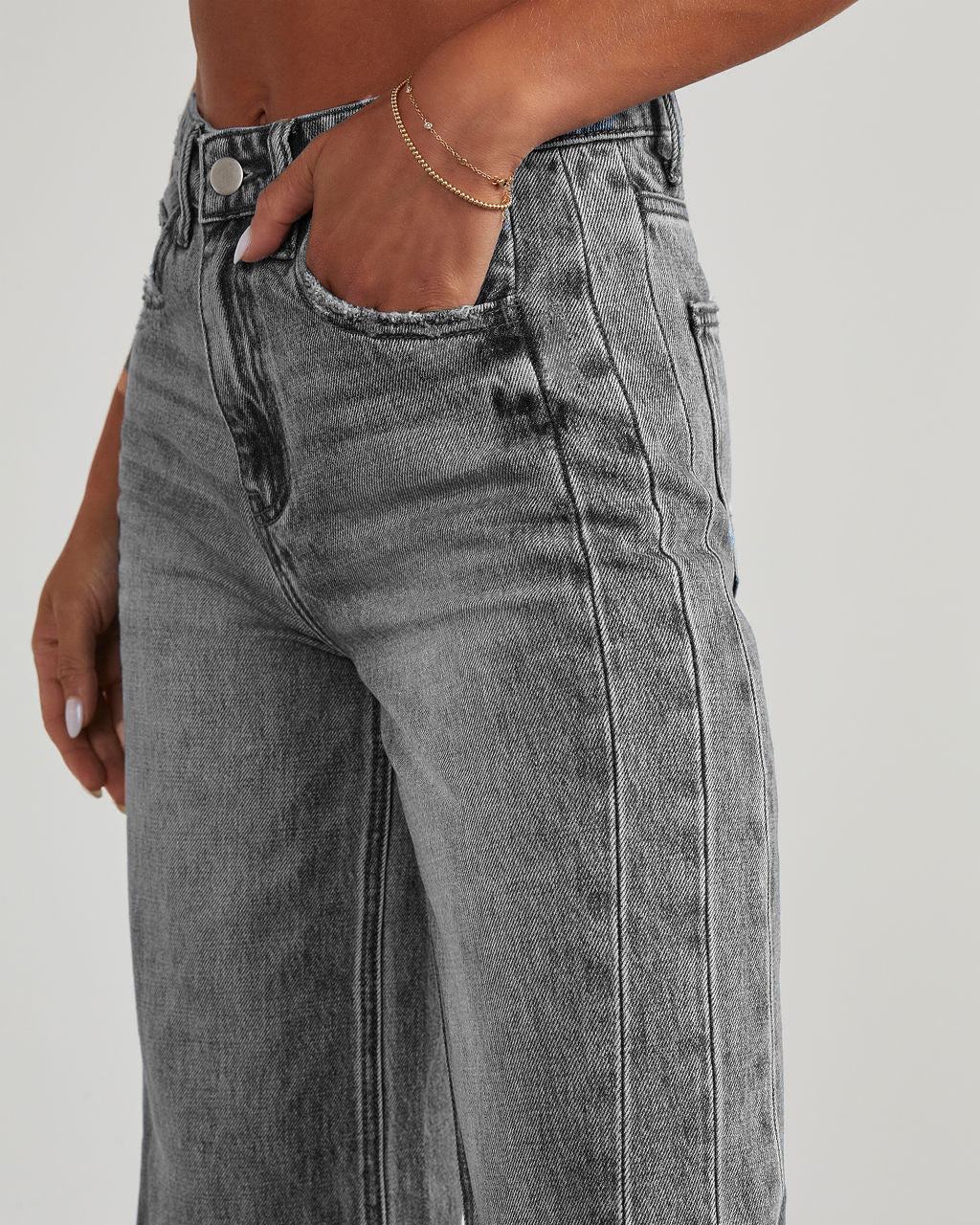 Jeans Comfortable Slim Fit Straight Wide-leg