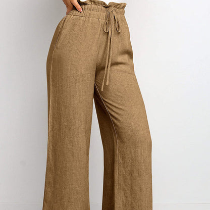 Cropped Pants Mid Waist