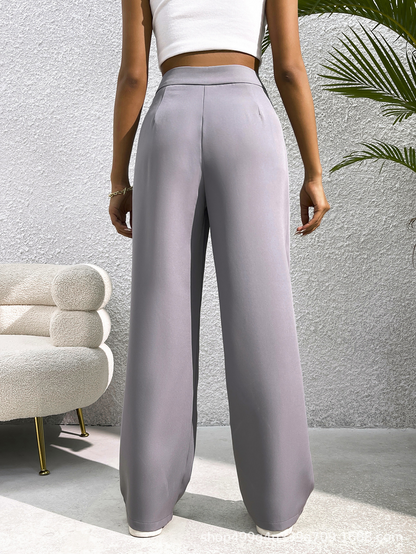 Suit Wide-leg Pants High Waist