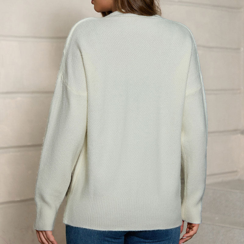 Fashionable Pullover Long-sleeved