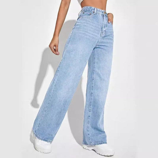 Jeans High Waist Slim Straight