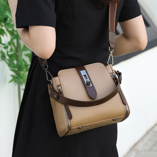 Shuboya Leather Bucket Handbag